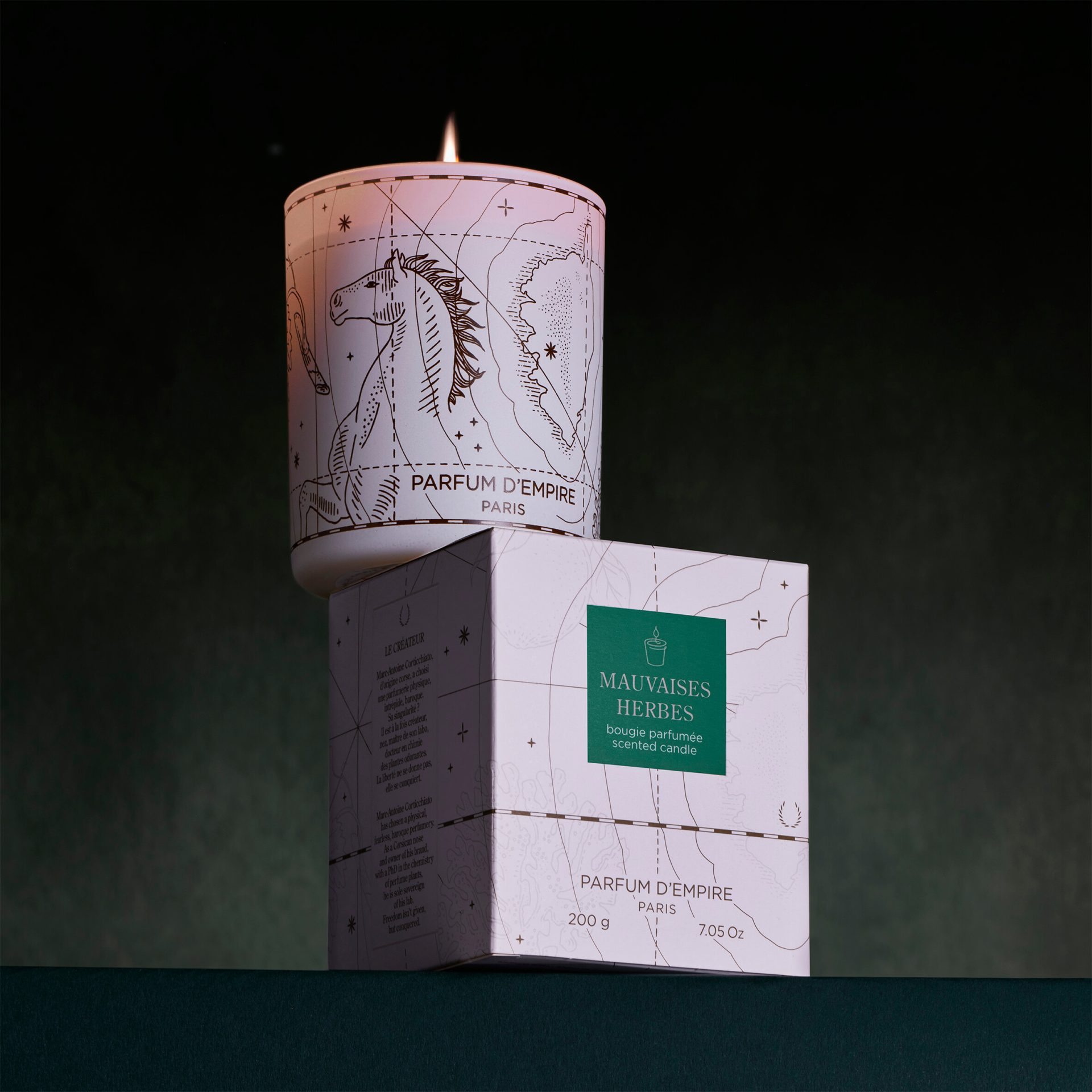 Bougie mauvaises herbes - Parfum d'empire