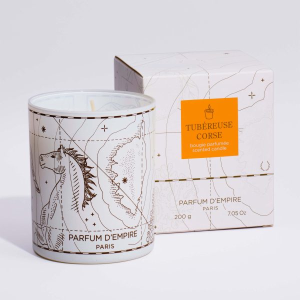 Bougie tubereuse corse - parfum d'empire